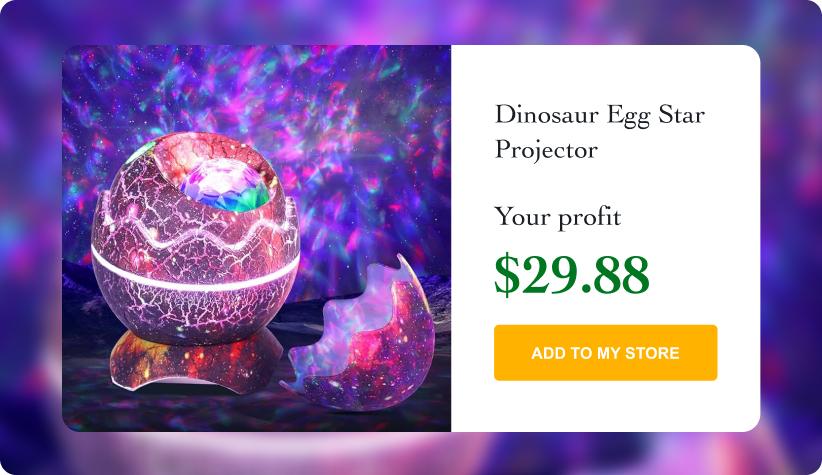 Dinosaur Egg Galaxy Star Projector