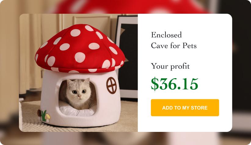 Enclosed Cave for Pets