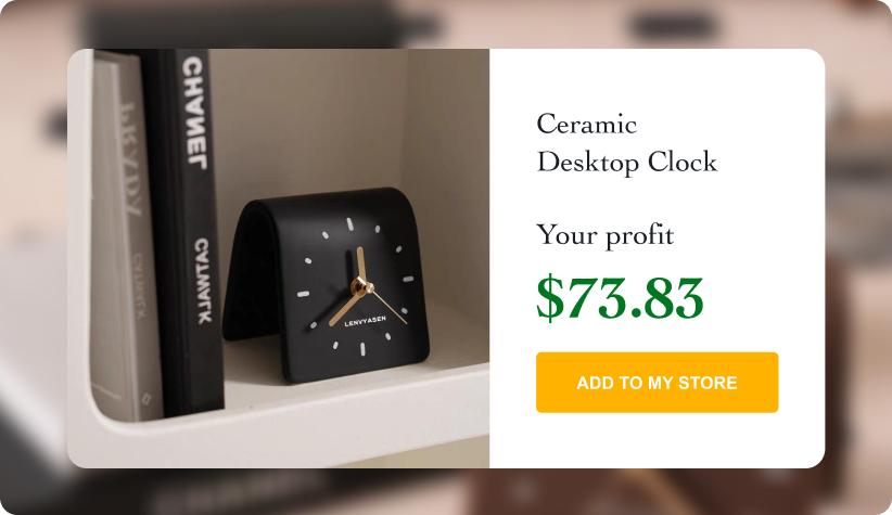 Elegant Ceramic Desktop Clock