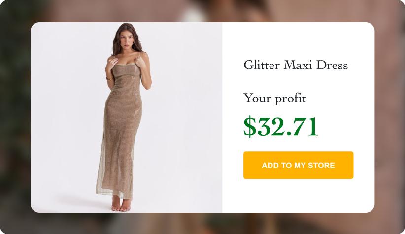 Glitter Maxi Dress