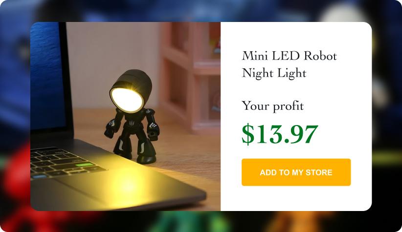 Mini LED Robot Night Light