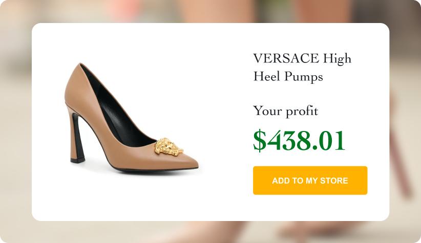 VERSACE Leather High Heel Pumps