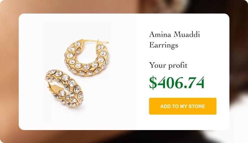 Amina Muaddi Jah Small Hoop Earrings