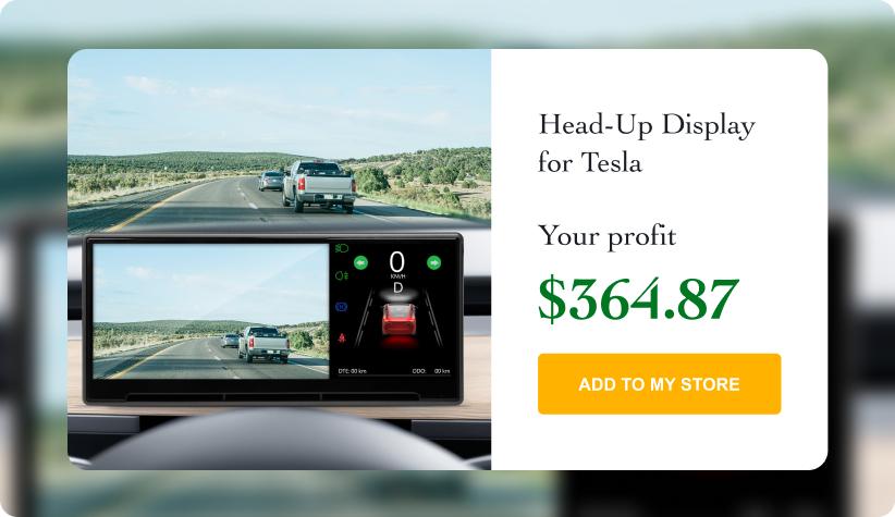 Head-Up Display for Tesla